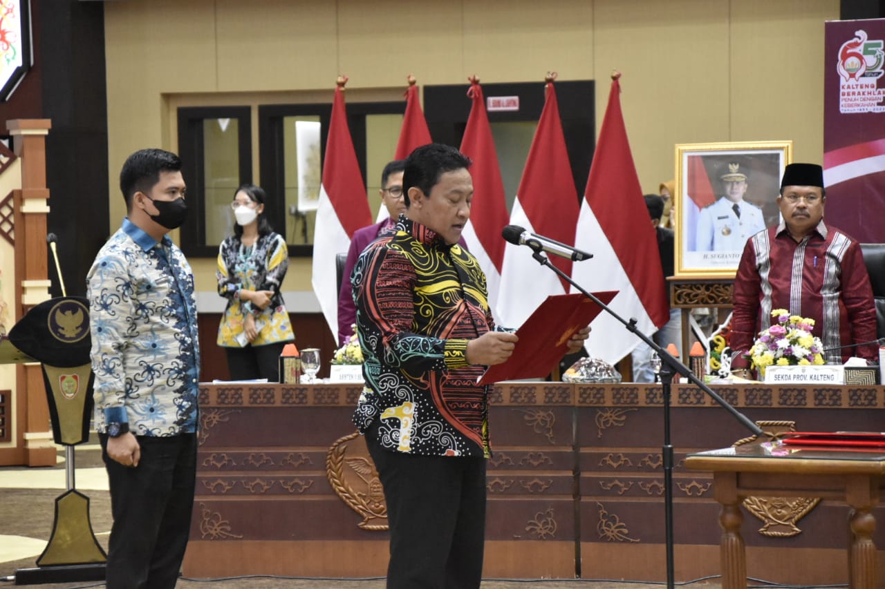 Wagub Edy Pratowo Lantik Pejabat Jamkrida Kalteng Periode 2022-2025