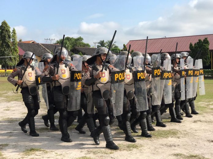 Hadapi Pilgub Kalteng, Ditsamapta Latihan Dalmas