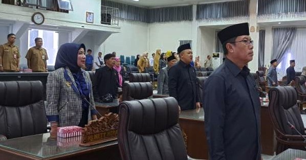 DPRD Kabupaten Barito Utara Gelar Rapat Paripurna I Beragendakan Penyampaian Pidato Nupati Barut Terhadap Rancangan Ranperda