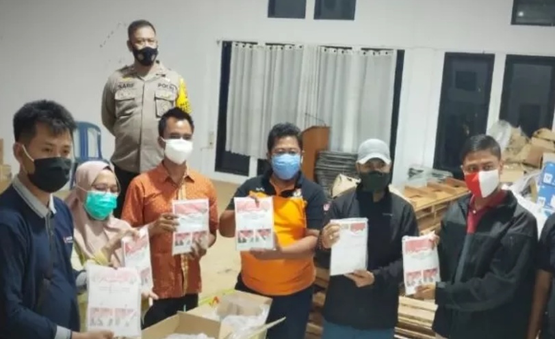 39 Boks Surat Suara Pilgub Kalteng Tiba di Bartim, KPU Mulai Sortir